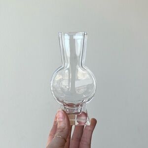 Vintage Vilca Small Clear Glass Vase